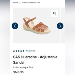 SAS comfort Huarache antique tan